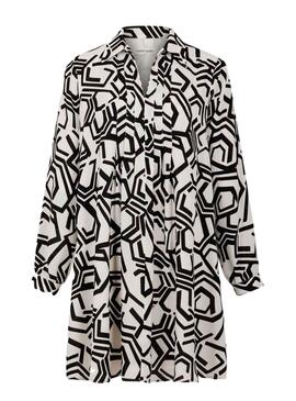 Robe Naf Naf Géo Noire pour Femme
