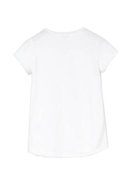T-Shirt Lacoste Logo Blanc Fille