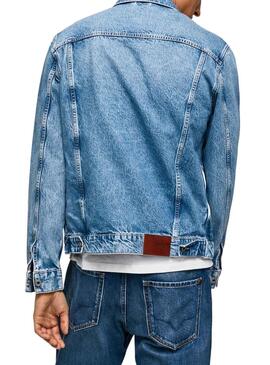Veste Denim Pepe Jeans Pinners Bleu Homme