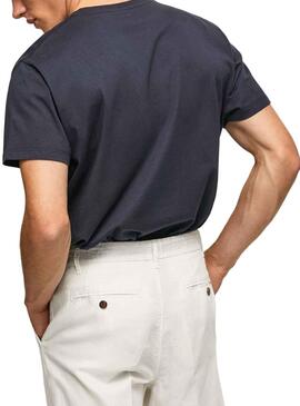 T-Shirt Pepe Jeans Ronell Bleu Marine pour Homme