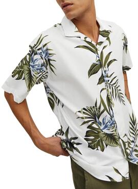 Chemise Jack & Jones Tropic Blanc pour Homme