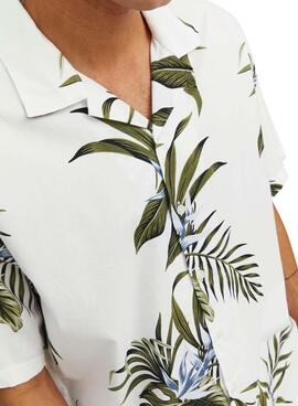 Chemise Jack & Jones Tropic Blanc pour Homme