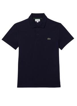 Polo Lacoste Bord Bleu Marine pour Homme
