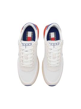 Baskets Tommy Jeans Coureur technique Blanc Homme