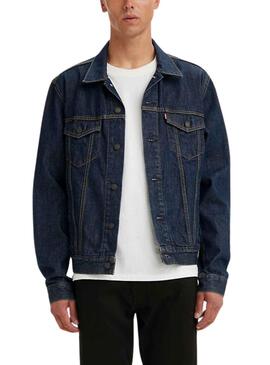 Veste Denim Levis Rockridge Bleu Marine Homme