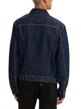 Veste Denim Levis Rockridge Bleu Marine Homme