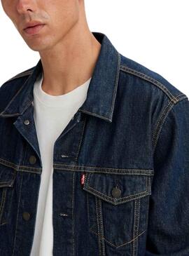 Veste Denim Levis Rockridge Bleu Marine Homme