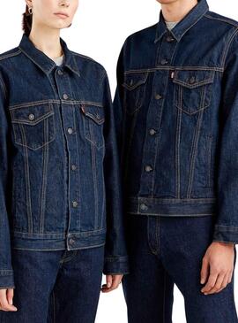 Veste Denim Levis Rockridge Bleu Marine Homme