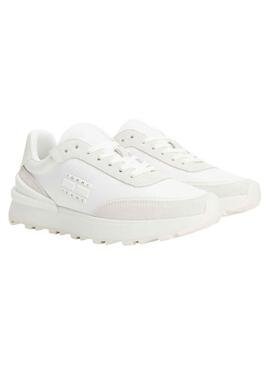 Baskets Tommy Jeans Coureur technique Blanc Femme