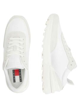 Baskets Tommy Jeans Coureur technique Blanc Femme