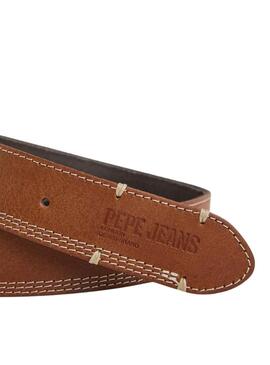 Ceinture Pepe Jeans Freddy Belt Brun pour Homme
