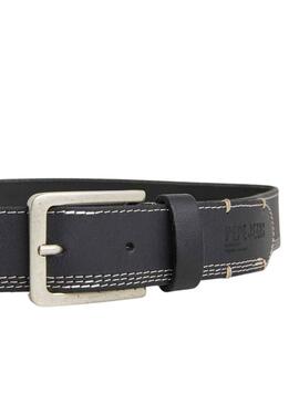 Ceinture Pepe Jeans Freddy Belt Noire pour Homme