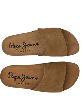 Sandales Pepe Jeans Bio Slider Brun pour Homme