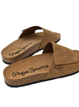 Sandales Pepe Jeans Bio Slider Brun pour Homme