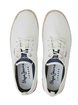 Baskets Pepe Jeans Maoui Surf Blanc Homme