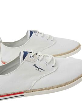 Baskets Pepe Jeans Maoui Surf Blanc Homme