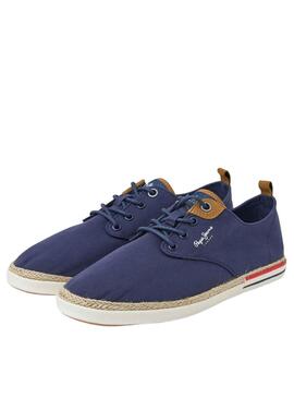 Baskets Pepe Jeans Maoui Surf Bleu Marine Homme