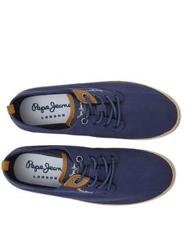 Baskets Pepe Jeans Maoui Surf Bleu Marine Homme