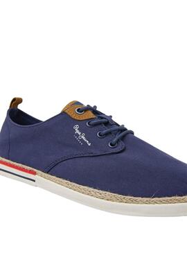 Baskets Pepe Jeans Maoui Surf Bleu Marine Homme