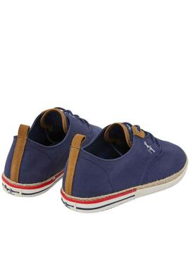 Baskets Pepe Jeans Maoui Surf Bleu Marine Homme