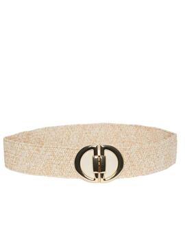 Ceinture Pieces Broché Beige pour Femme