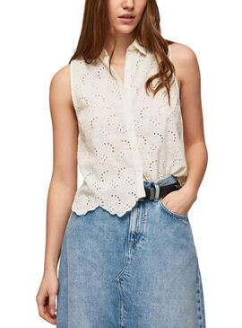 Chemise Pepe Jeans Eris Blanc pour Femme