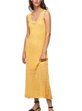 Robe Pepe jeans Farah Jaune pour Femme