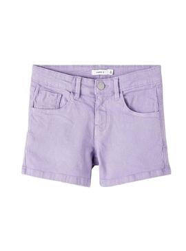 Shorts Name It Rose Lilas pour Fille