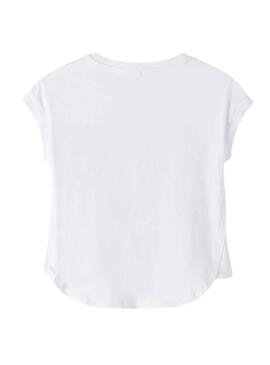 T-Shirt Name It Hasine Blanc pour Fille