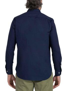 Chemise El Pulpo Popeline Bleu Bleu Marine pour Homme