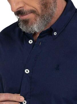 Chemise El Pulpo Popeline Bleu Bleu Marine pour Homme