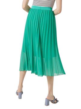 Jupe Naf Naf Plisada Vert pour Femme