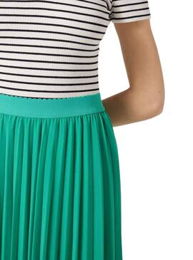 Jupe Naf Naf Plisada Vert pour Femme