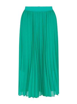 Jupe Naf Naf Plisada Vert pour Femme