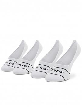 Chaussettes Levis Low Rise Blanc pour Homme