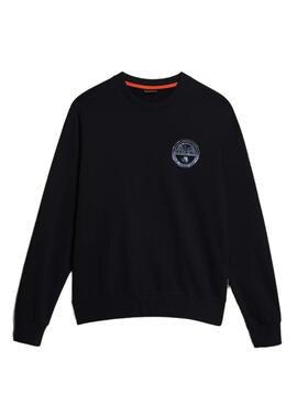Sweat Tampon Napapijri Bleu Marine pour Homme