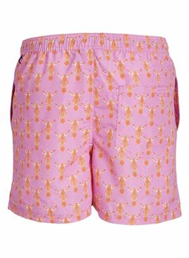 Slip de bain Jack & Jones Printed Rose pour Homme