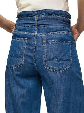 Pantalon Jeans Pepe Jeans Daisy Bleu pour Femme