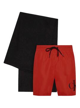 Pack Calvin Klein Slip de bain y Serviette pour Homme