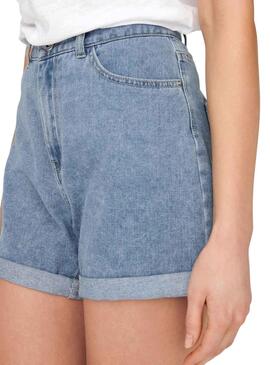 Short Only Maman Vega Denim Bleu pour Femme