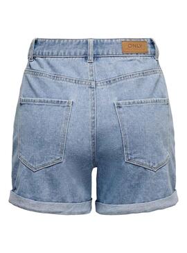 Short Only Maman Vega Denim Bleu pour Femme