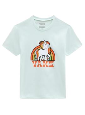 T-Shirt Vans Unicorn Rainarc Vert pour Fille