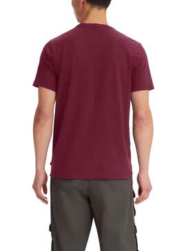 T-Shirt Levis Graphic Logo Bordeaux Homme