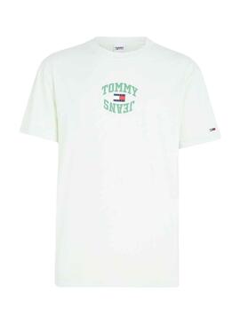 T-Shirt Tommy Jeans Arched Vert pour Homme