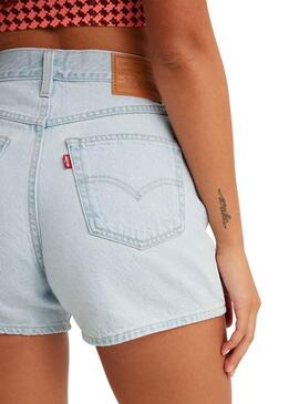 Shorts Levis Mom 80S Bleu pour Femme