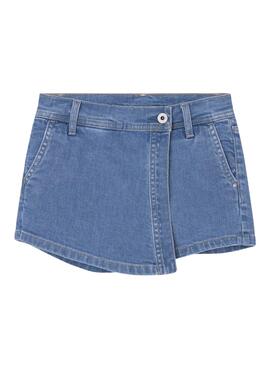 Shorts Pepe Jeans Tammy Jr Bleu pour Fille