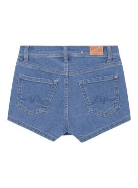 Shorts Pepe Jeans Tammy Jr Bleu pour Fille