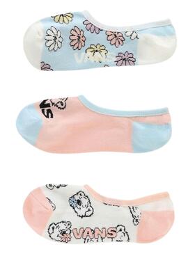 Chaussettes Vans Ours Friends Pastel pour Femme