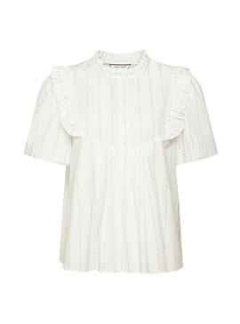 Blusa Naf Naf Beige Printed pour Femme