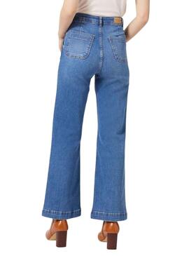 Pantalon Jeans Naf Naf Campé pour Femme